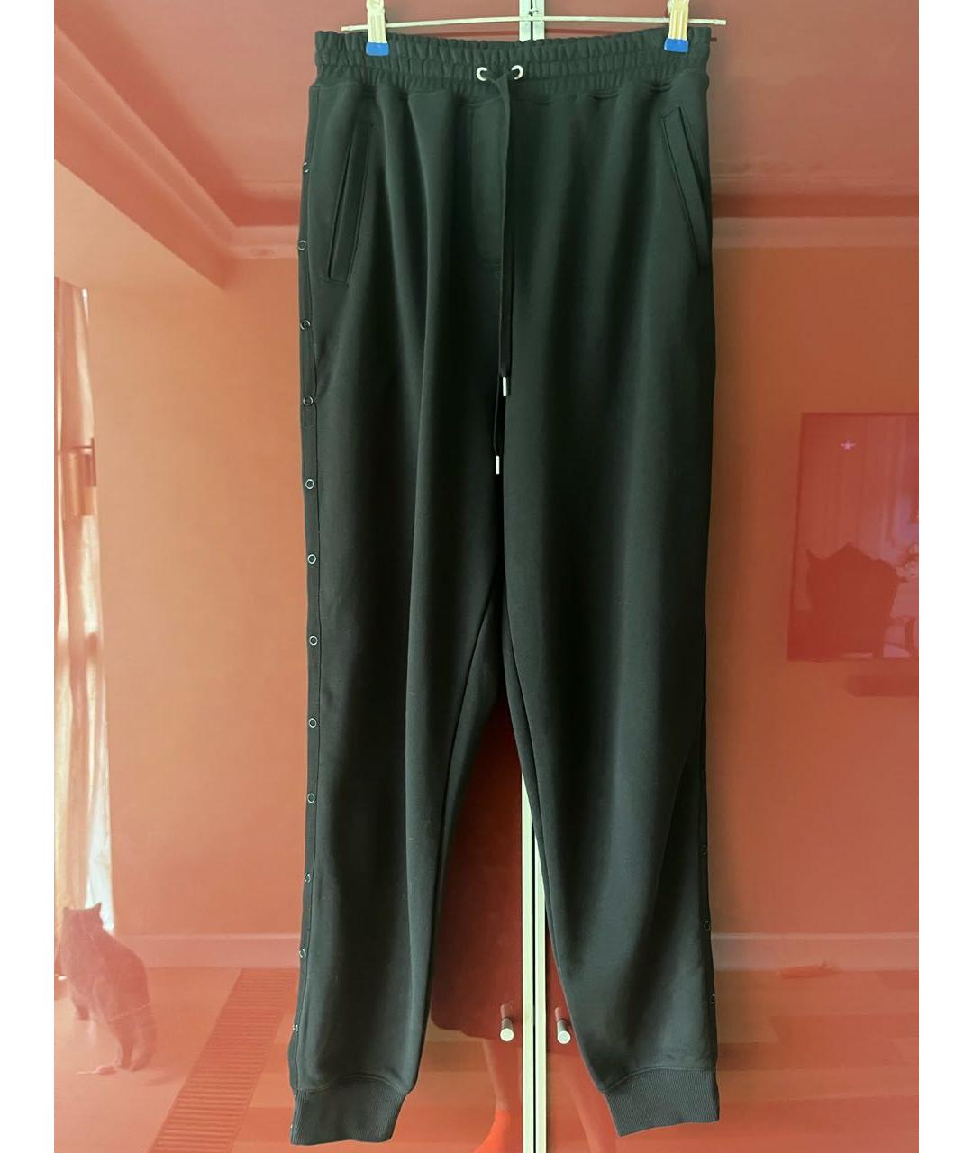 3.1 PHILLIP LIM Черные хлопковые спортивные брюки и шорты, фото 8