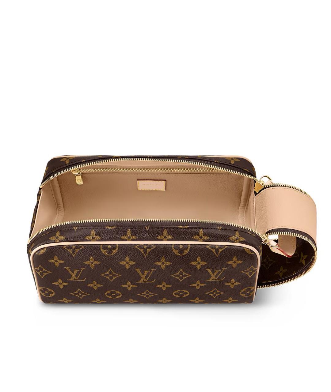 LOUIS VUITTON Коричневая косметичка, фото 3