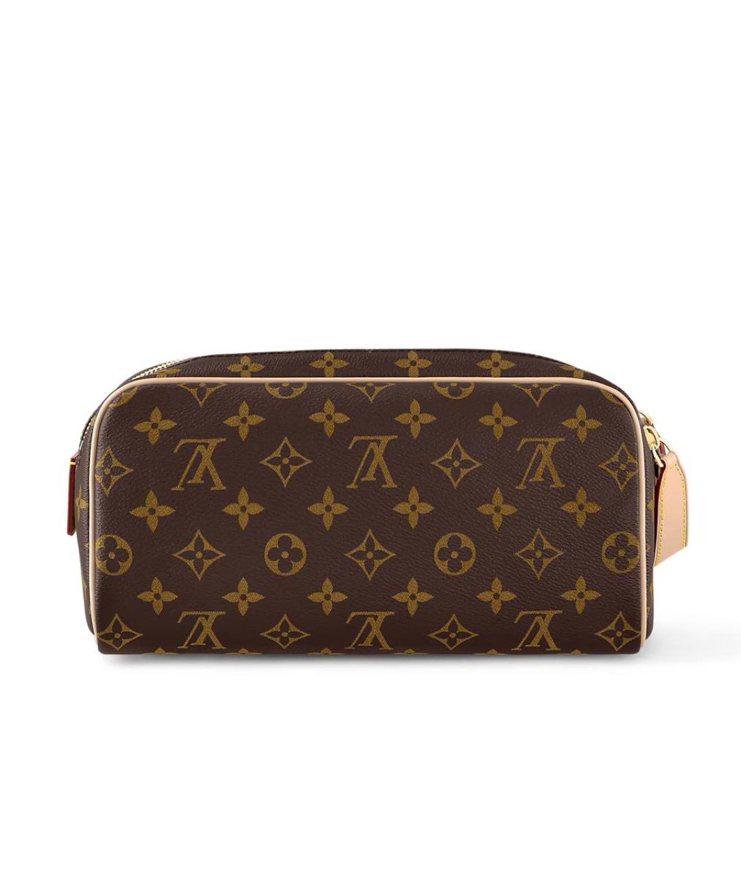 LOUIS VUITTON Коричневая косметичка, фото 4