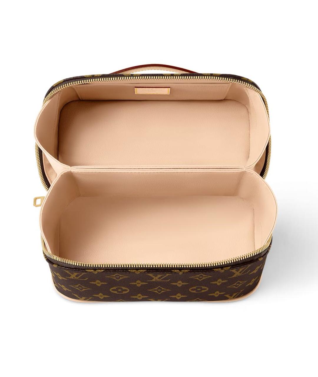 LOUIS VUITTON Коричневая косметичка, фото 3