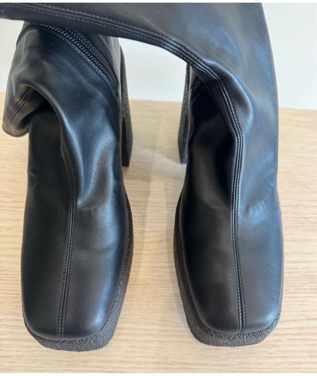 STELLA MCCARTNEY Черные кожаные ботильоны, фото 2