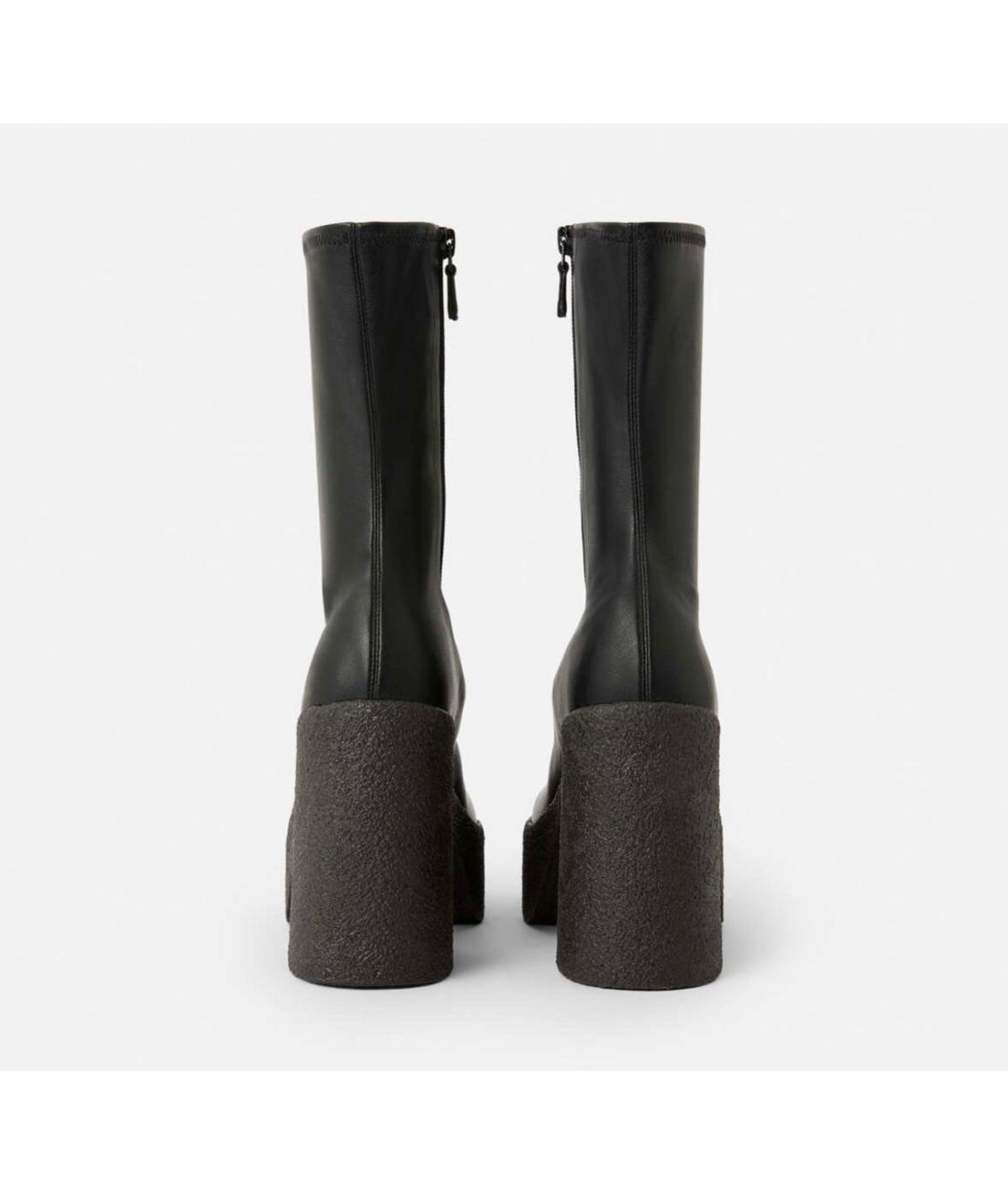 STELLA MCCARTNEY Черные кожаные ботильоны, фото 4