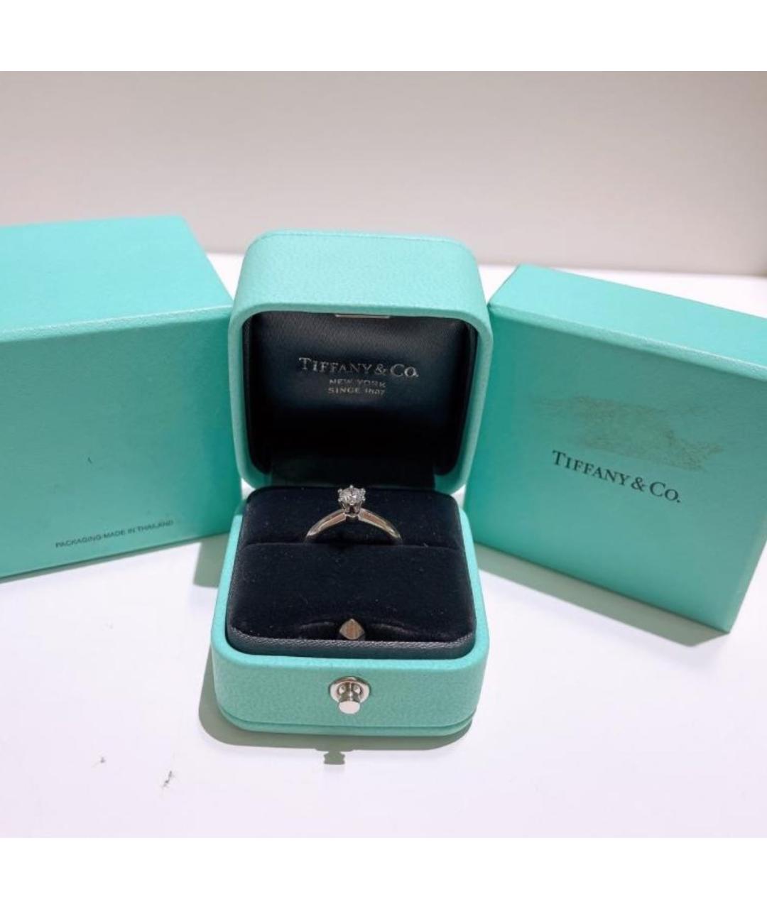 TIFFANY&CO Серебряное платиновое кольцо, фото 8