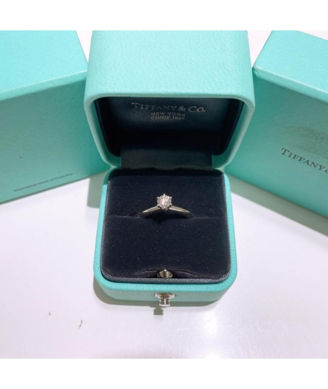 TIFFANY&CO Серебряное платиновое кольцо, фото 6