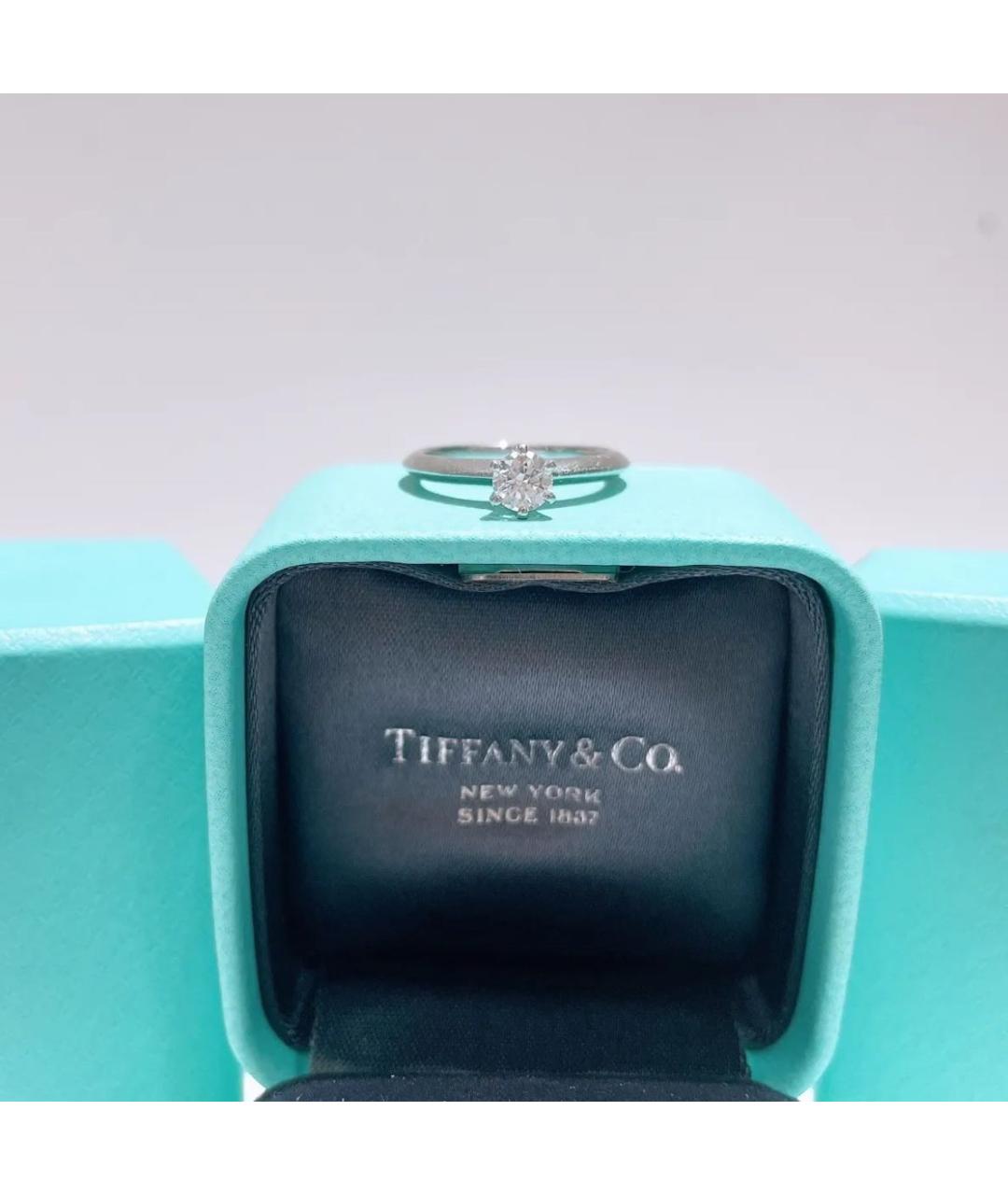 TIFFANY&CO Серебряное платиновое кольцо, фото 2