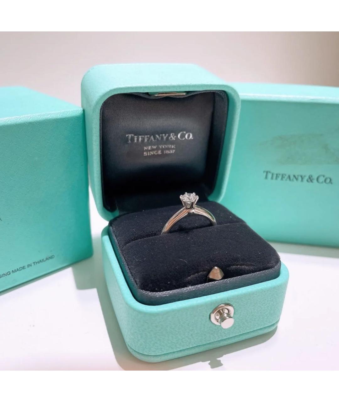 TIFFANY&CO Серебряное платиновое кольцо, фото 5