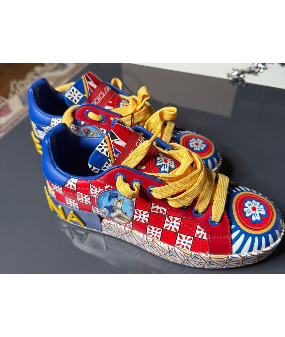 DOLCE&GABBANA Кожаные кеды, фото 2