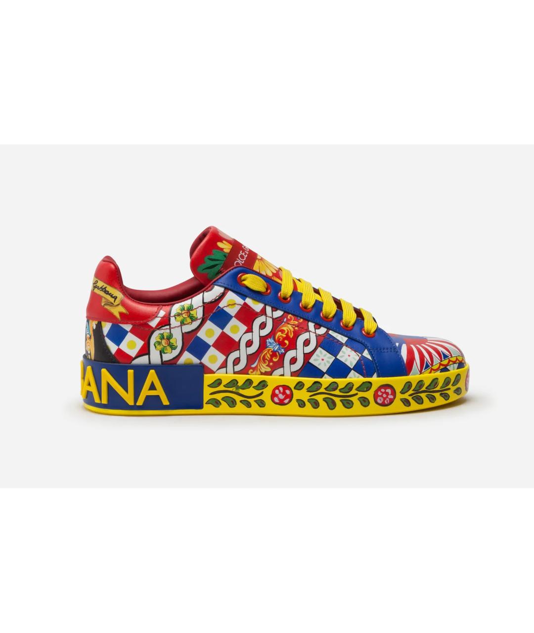 DOLCE&GABBANA Кожаные кеды, фото 7