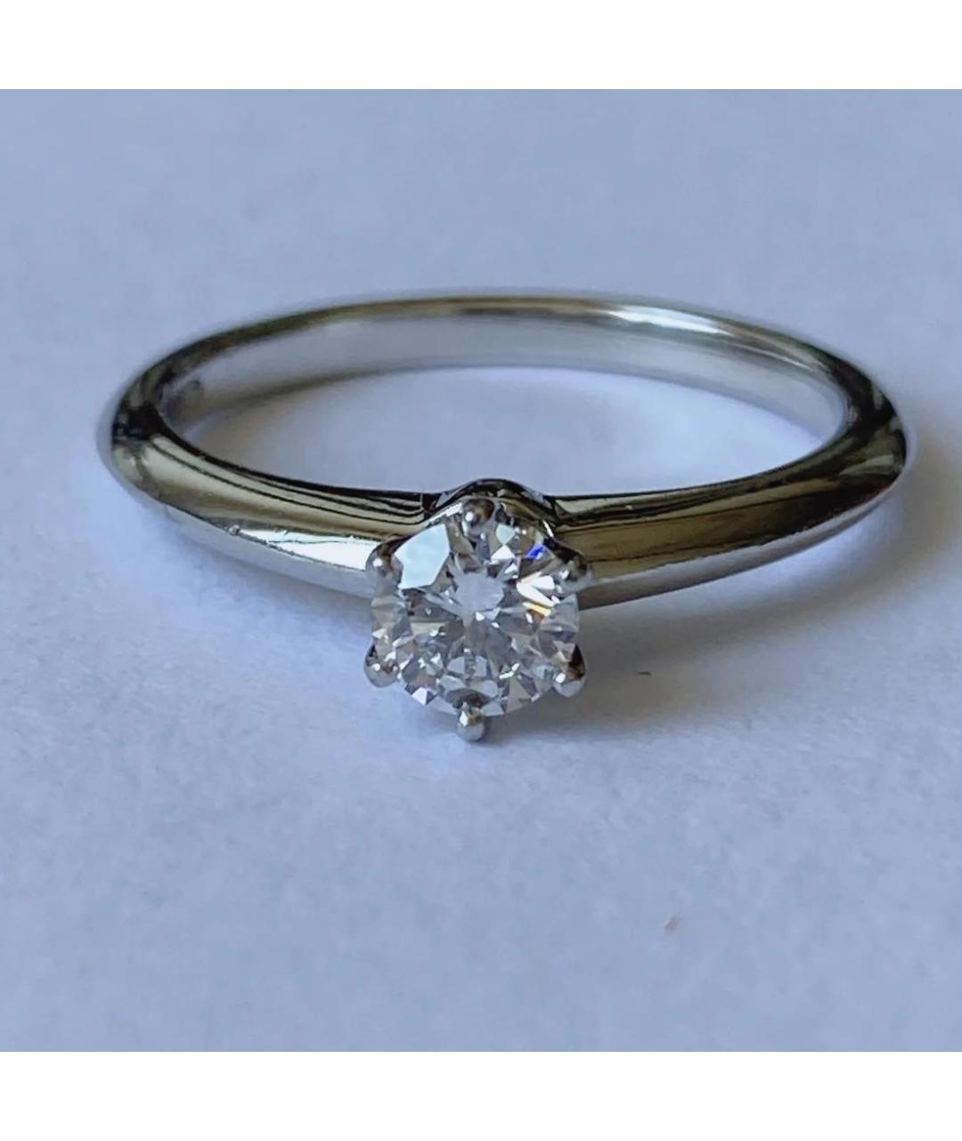TIFFANY&CO Серебряное платиновое кольцо, фото 2