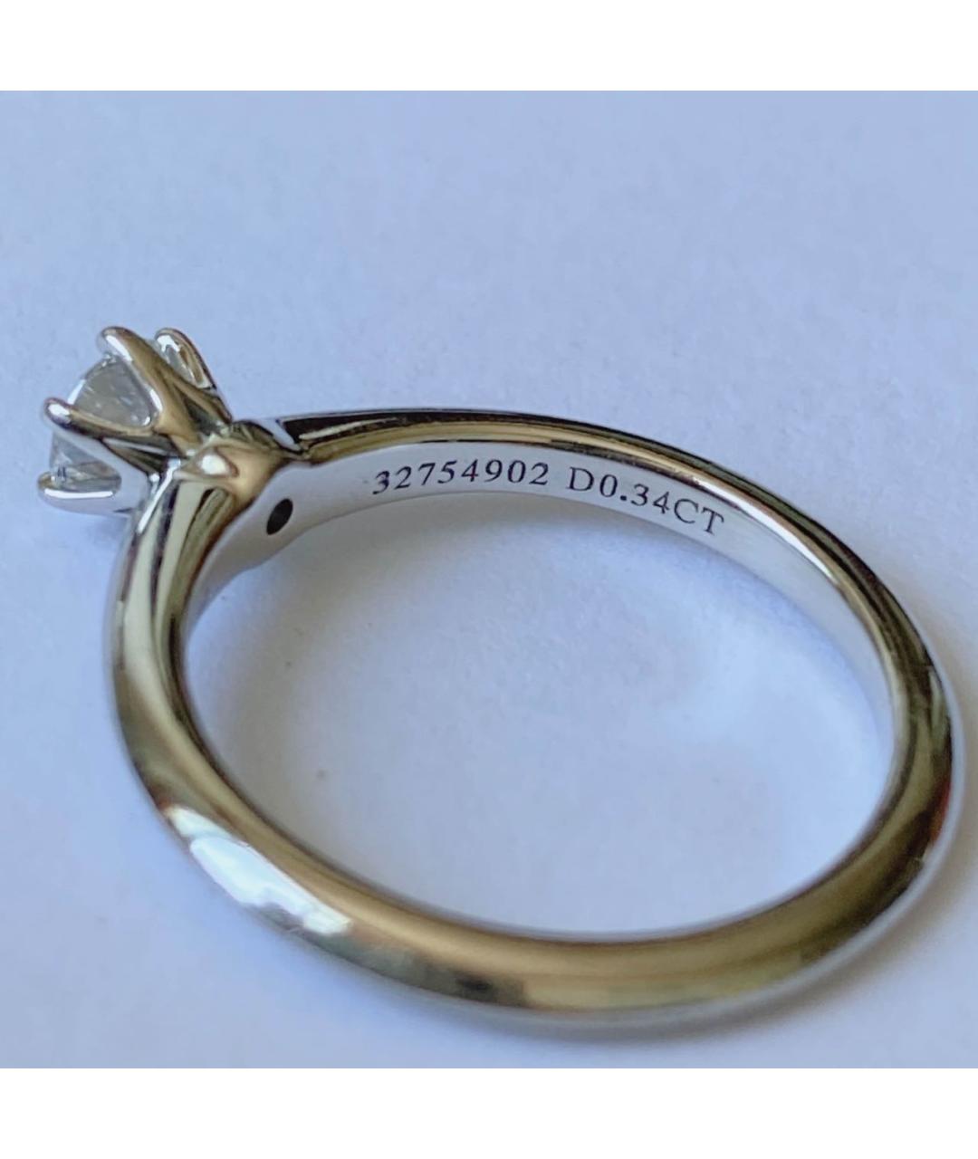 TIFFANY&CO Серебряное платиновое кольцо, фото 7