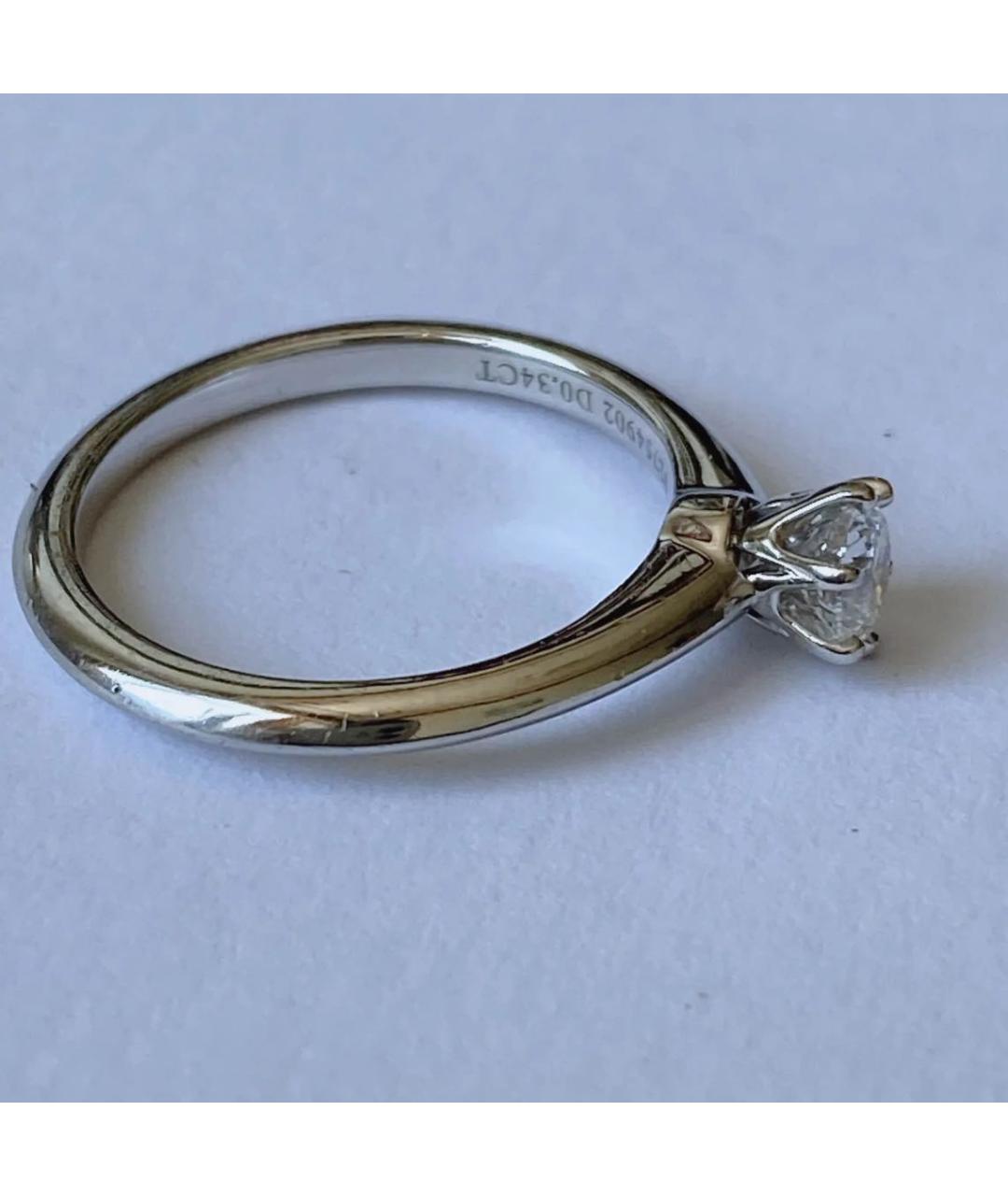 TIFFANY&CO Серебряное платиновое кольцо, фото 4