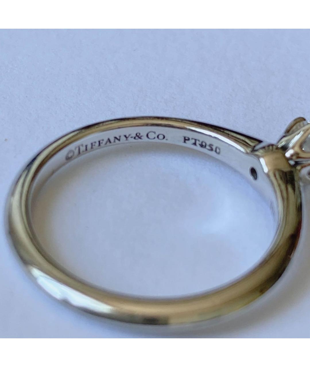 TIFFANY&CO Серебряное платиновое кольцо, фото 6