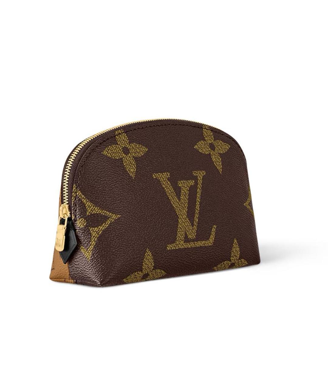 LOUIS VUITTON Коричневая косметичка, фото 2