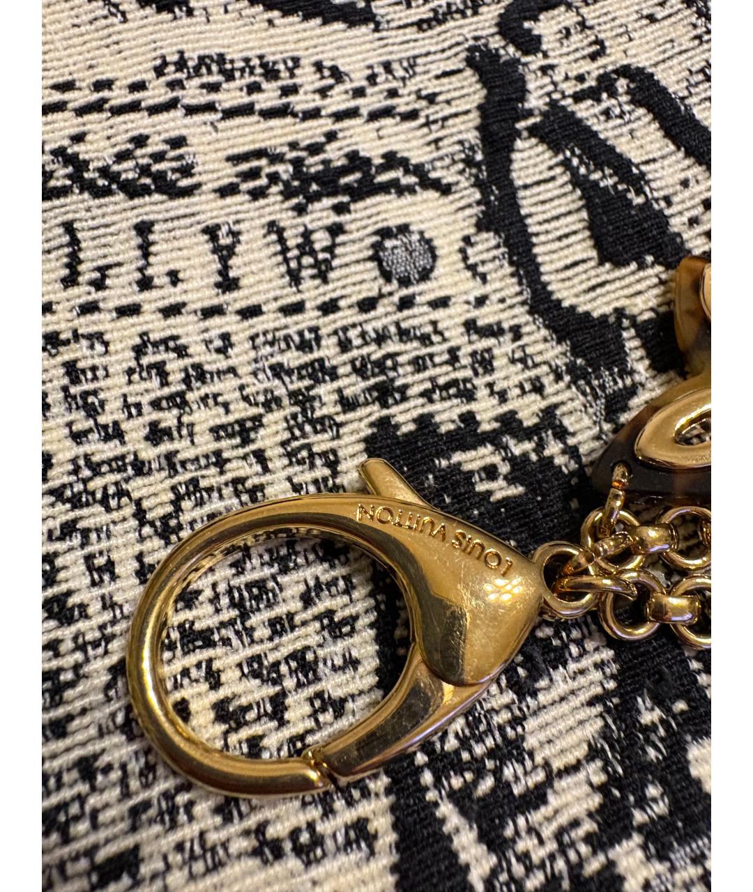 LOUIS VUITTON Золотой брелок, фото 4