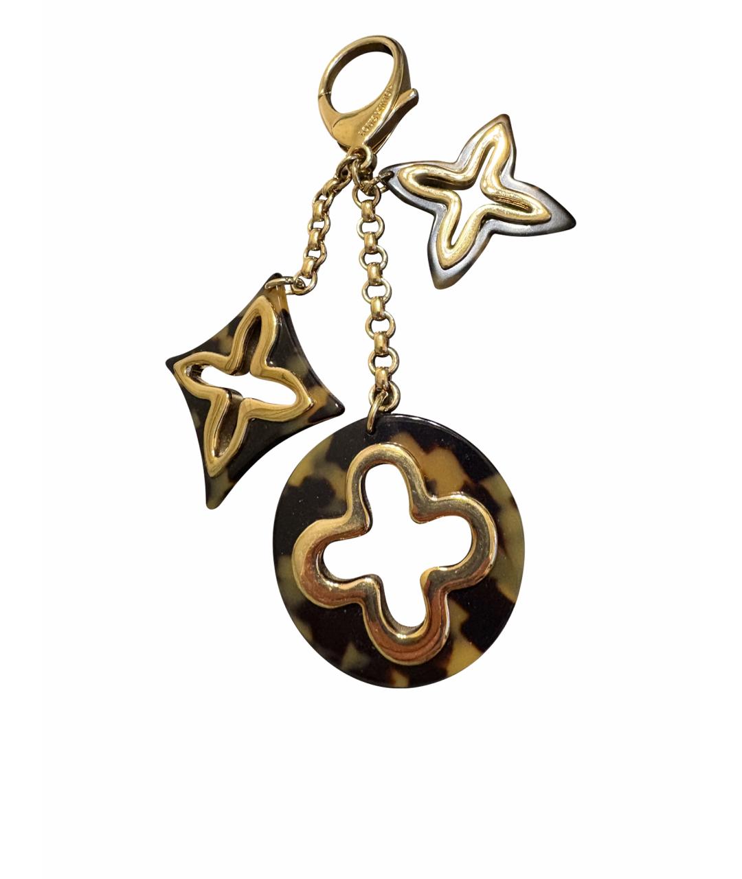 LOUIS VUITTON Золотой брелок, фото 1