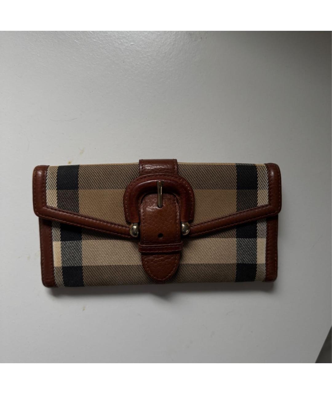 BURBERRY Бежевый кошелек, фото 7