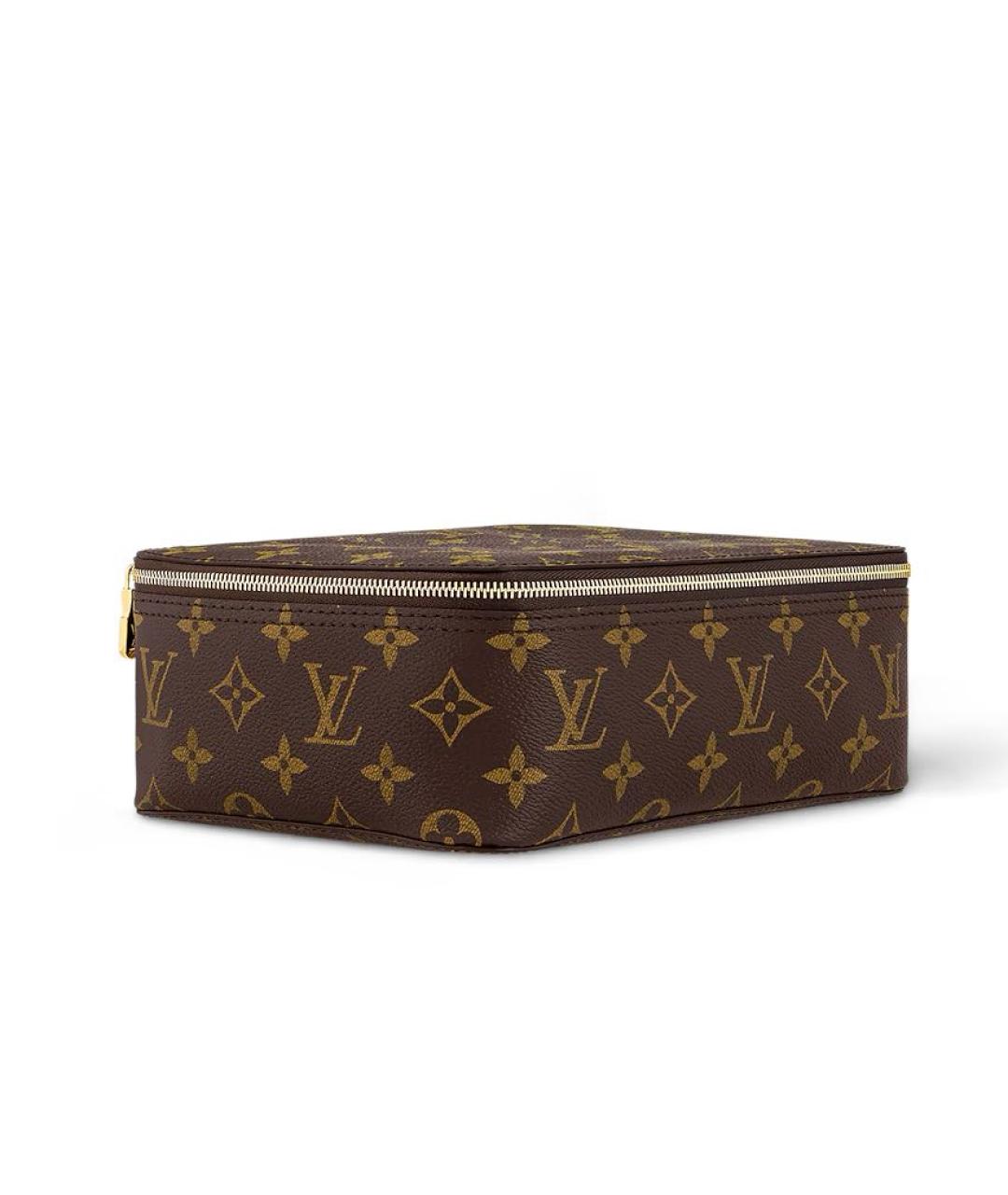 LOUIS VUITTON Коричневая косметичка, фото 2