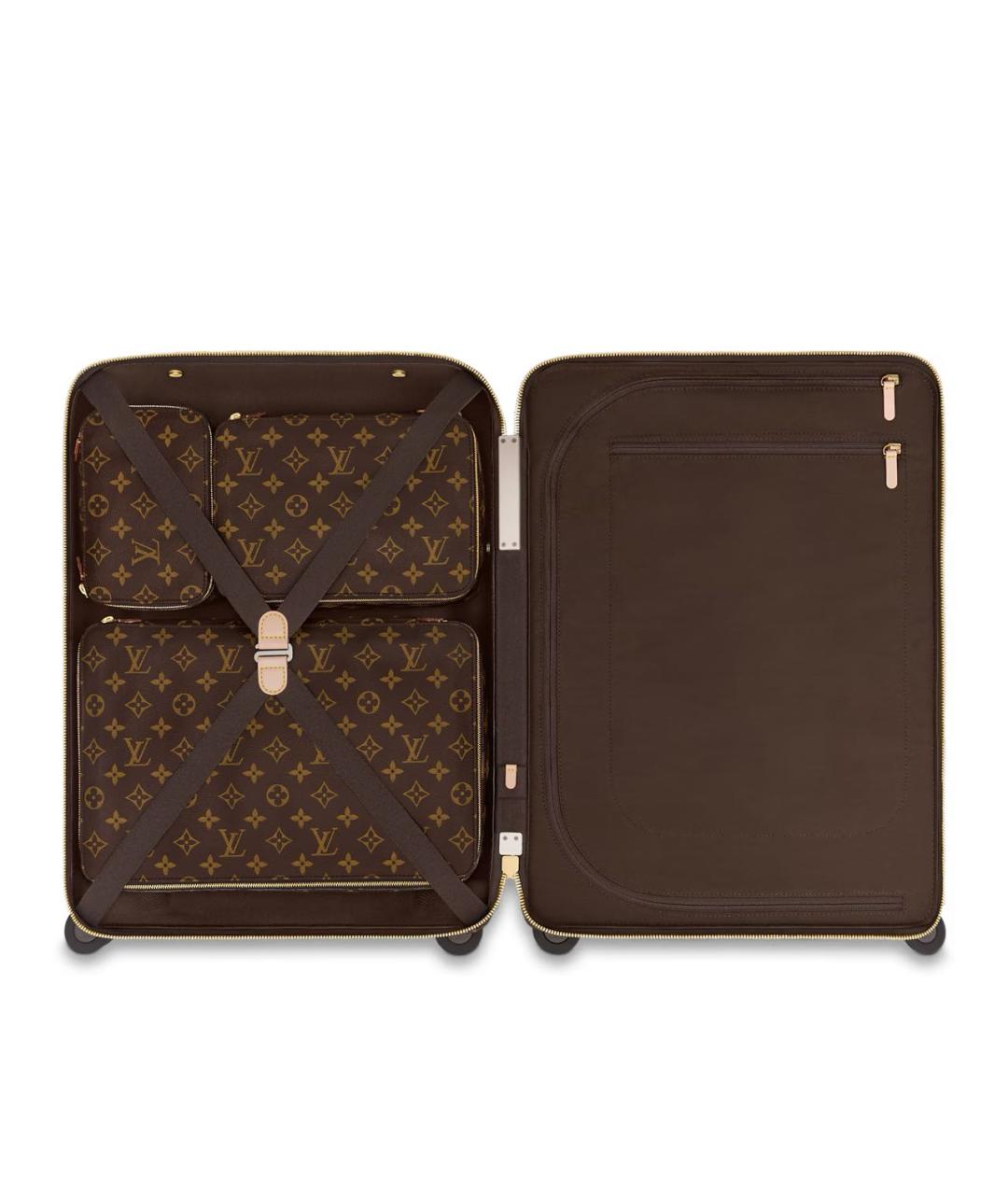 LOUIS VUITTON Коричневая косметичка, фото 5