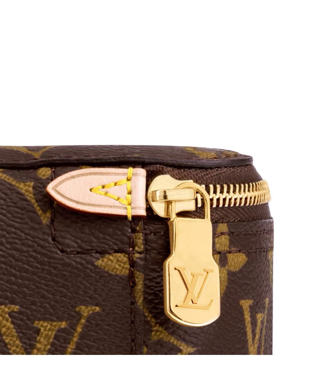 LOUIS VUITTON Коричневая косметичка, фото 2