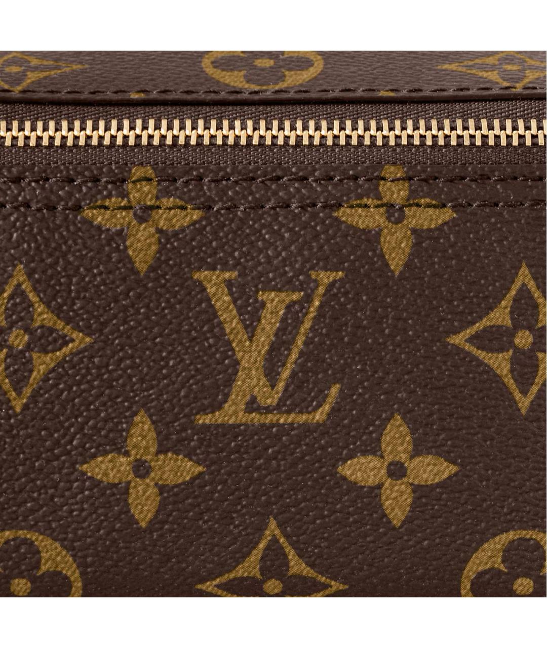 LOUIS VUITTON Коричневая косметичка, фото 5