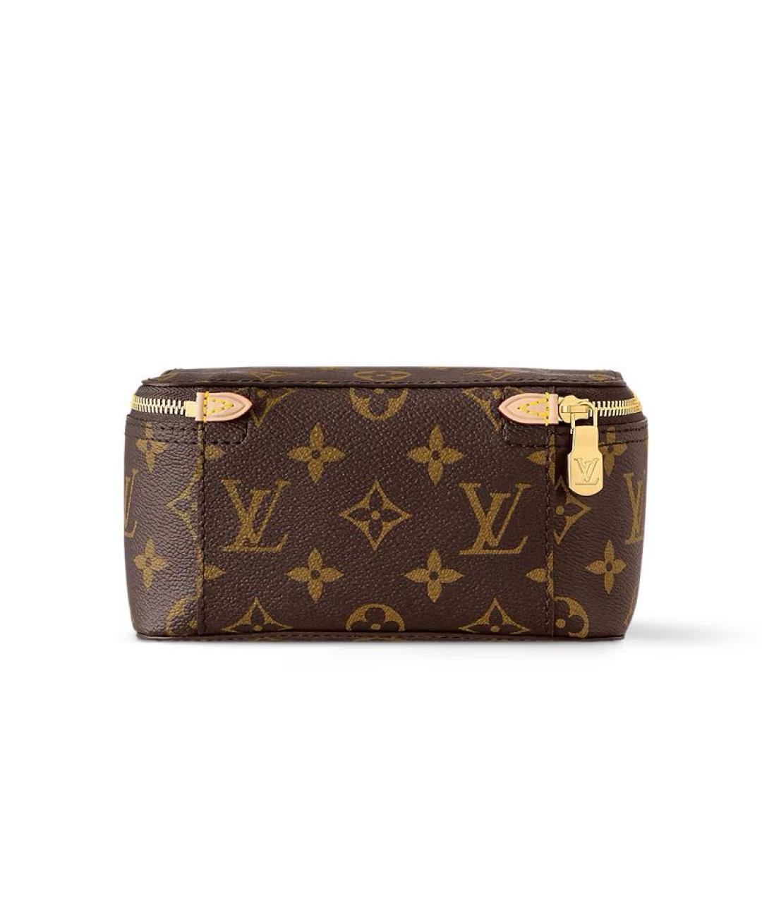 LOUIS VUITTON Коричневая косметичка, фото 6