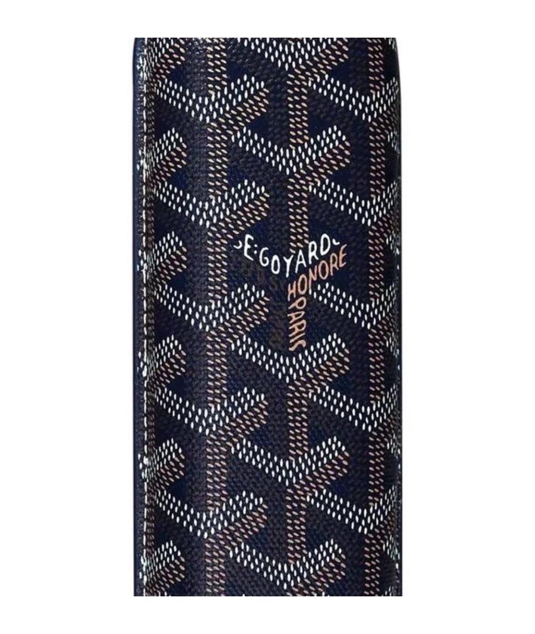 GOYARD Темно-синий кожаный кошелек, фото 3