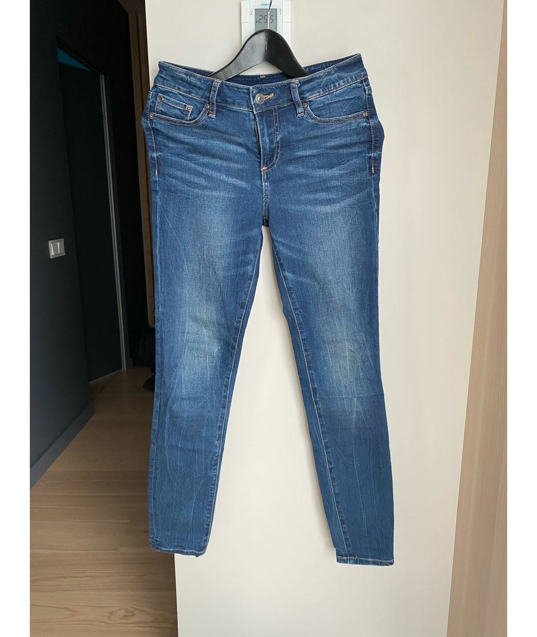 ARMANI EXCHANGE Синие хлопковые джинсы слим, фото 5