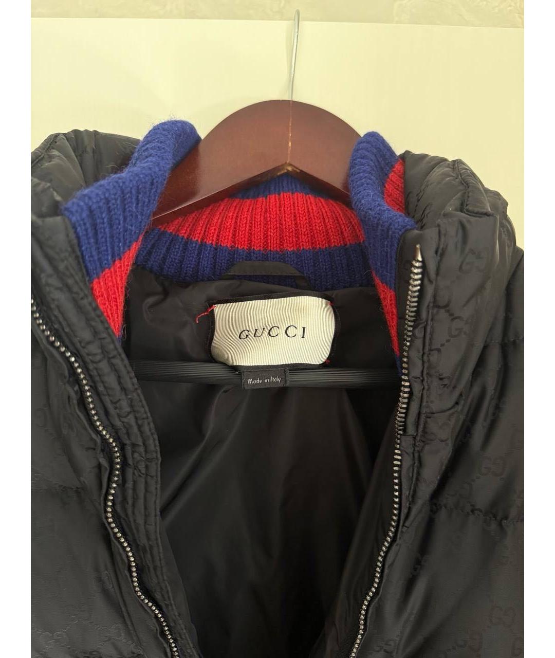 GUCCI Черная полиамидовая куртка, фото 4