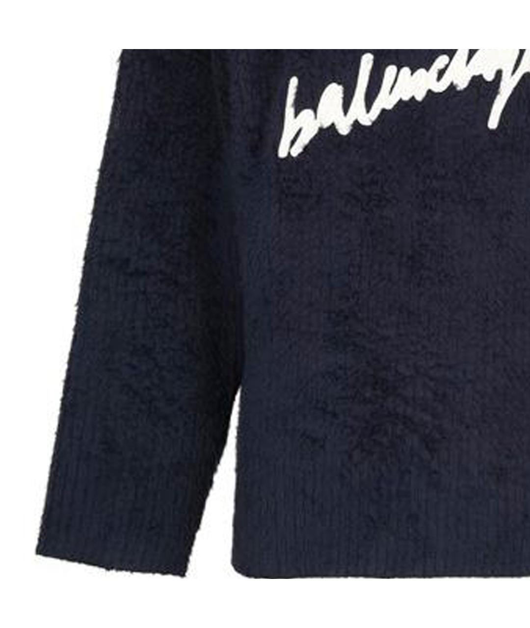 BALENCIAGA Темно-синий джемпер / свитер, фото 3