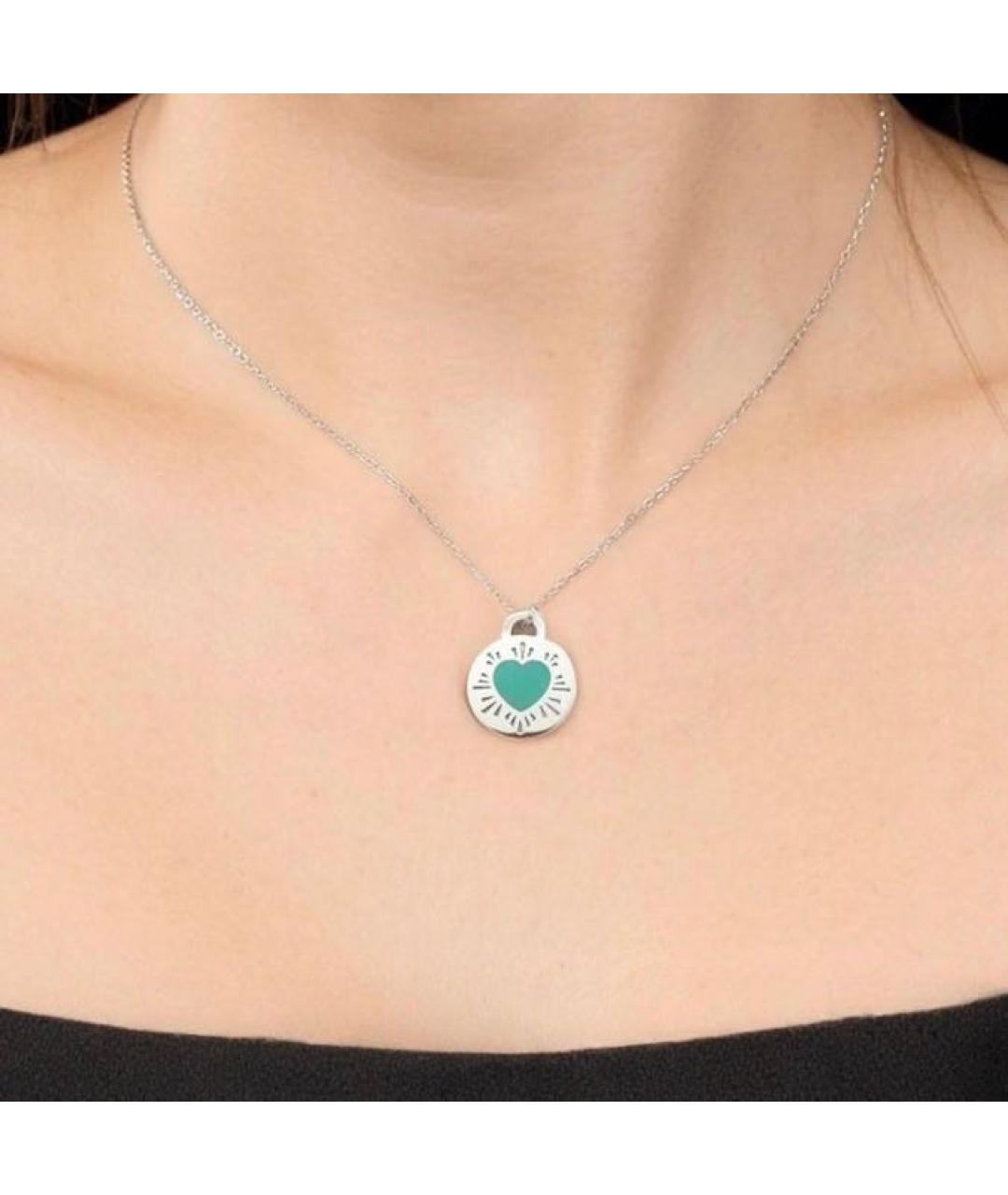 TIFFANY&CO Бирюзовая серебряная подвеска, фото 2