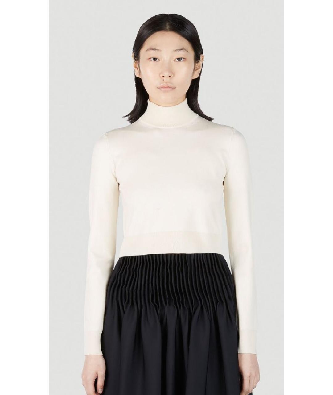 MAX MARA Белая водолазка, фото 2