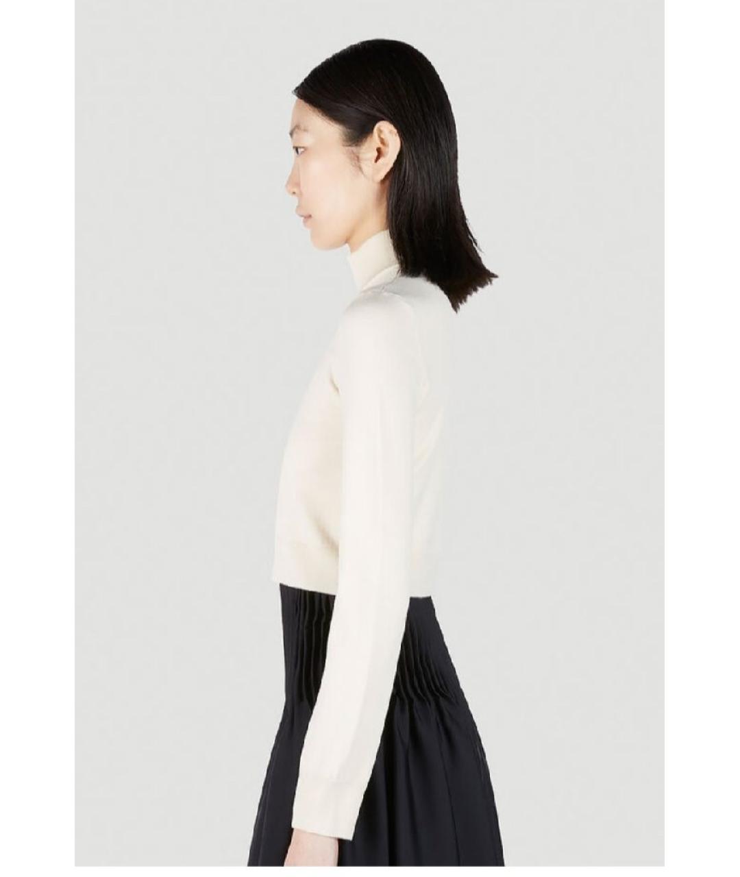 MAX MARA Белая водолазка, фото 3