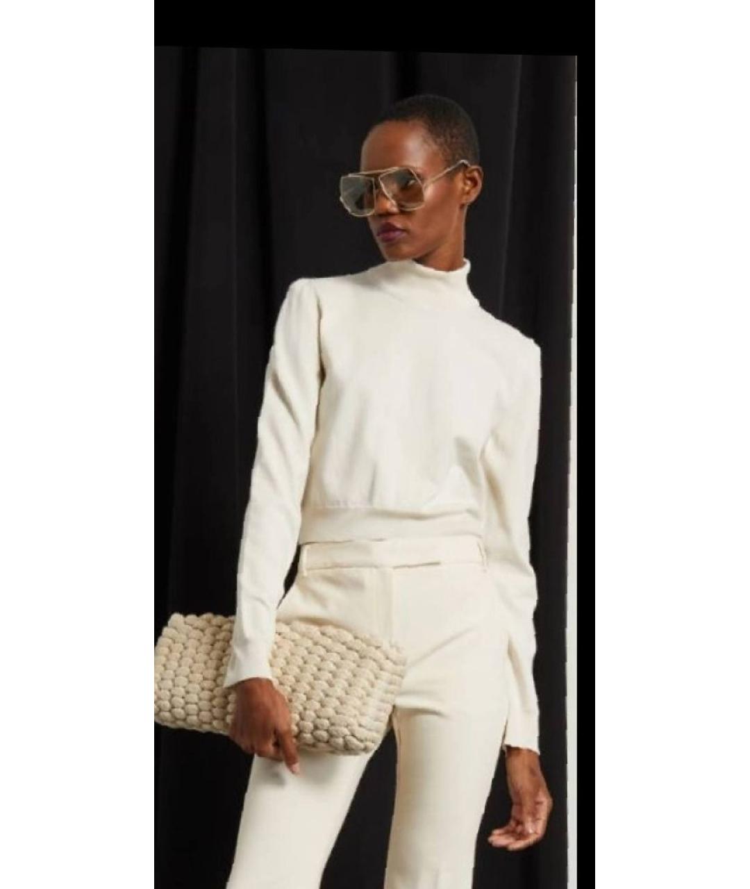 MAX MARA Белая водолазка, фото 8