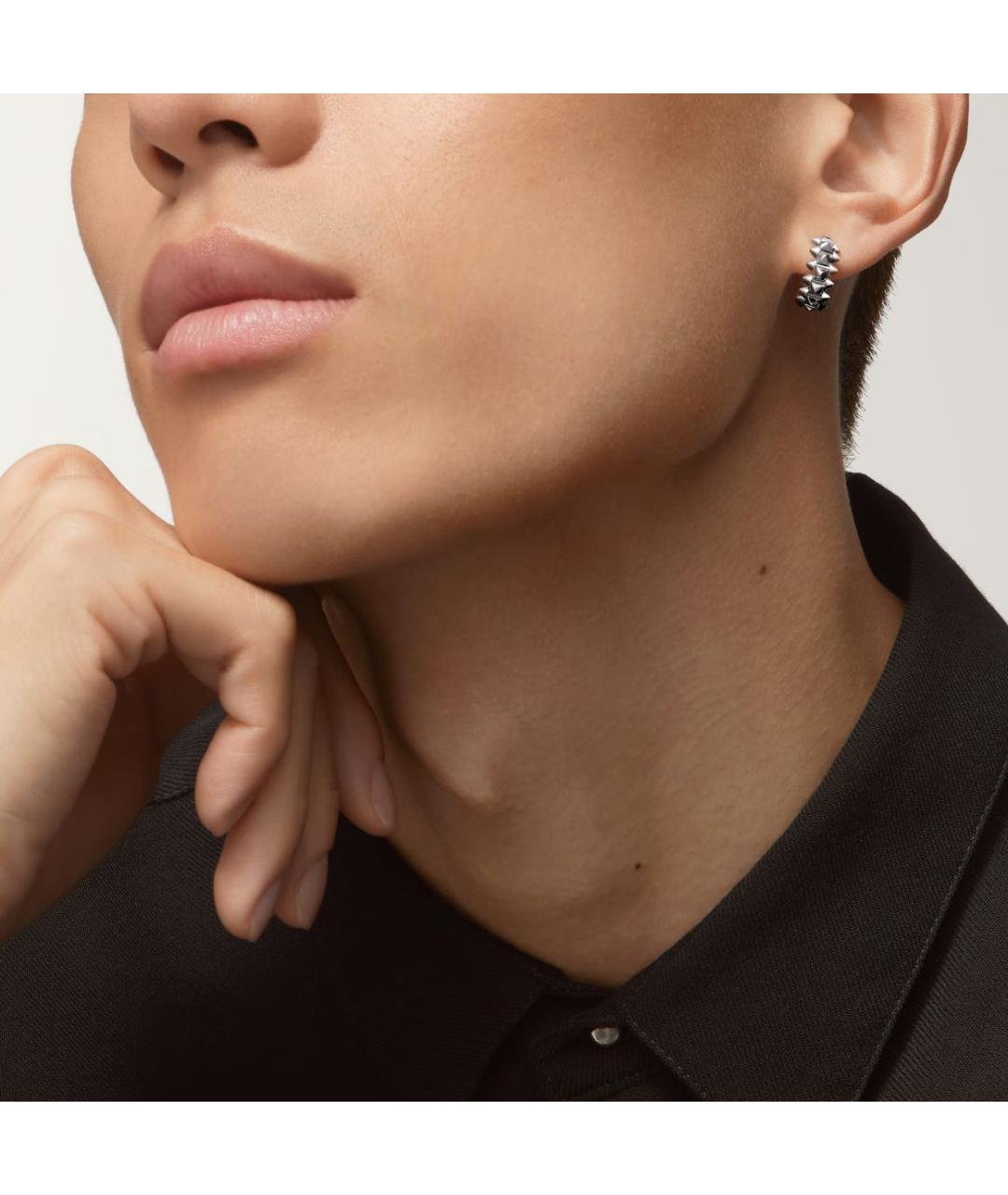 CARTIER Серебряные серьги из белого золота, фото 2