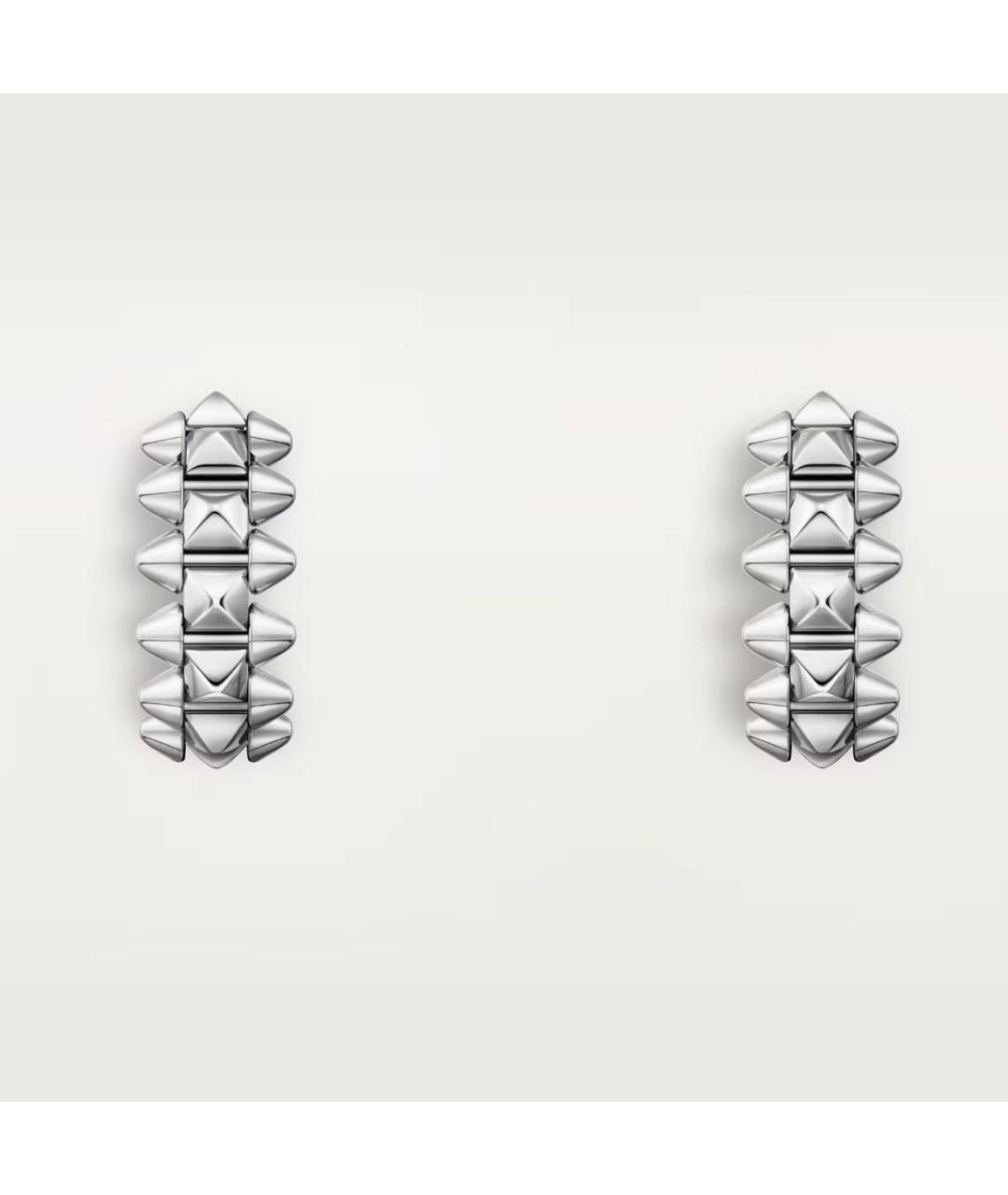 CARTIER Серебряные серьги из белого золота, фото 4
