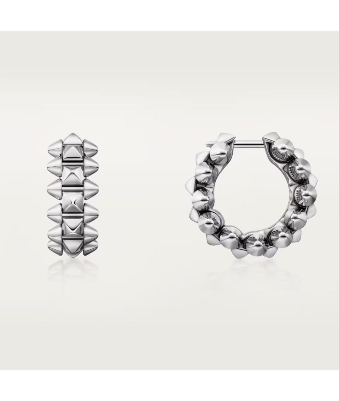 CARTIER Серебряные серьги из белого золота, фото 3