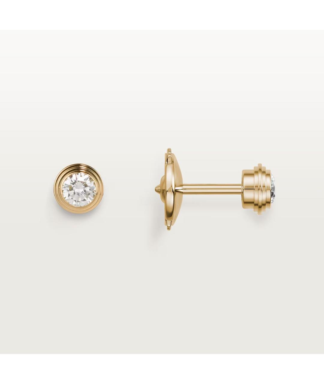 CARTIER Золотые серьги из желтого золота, фото 4