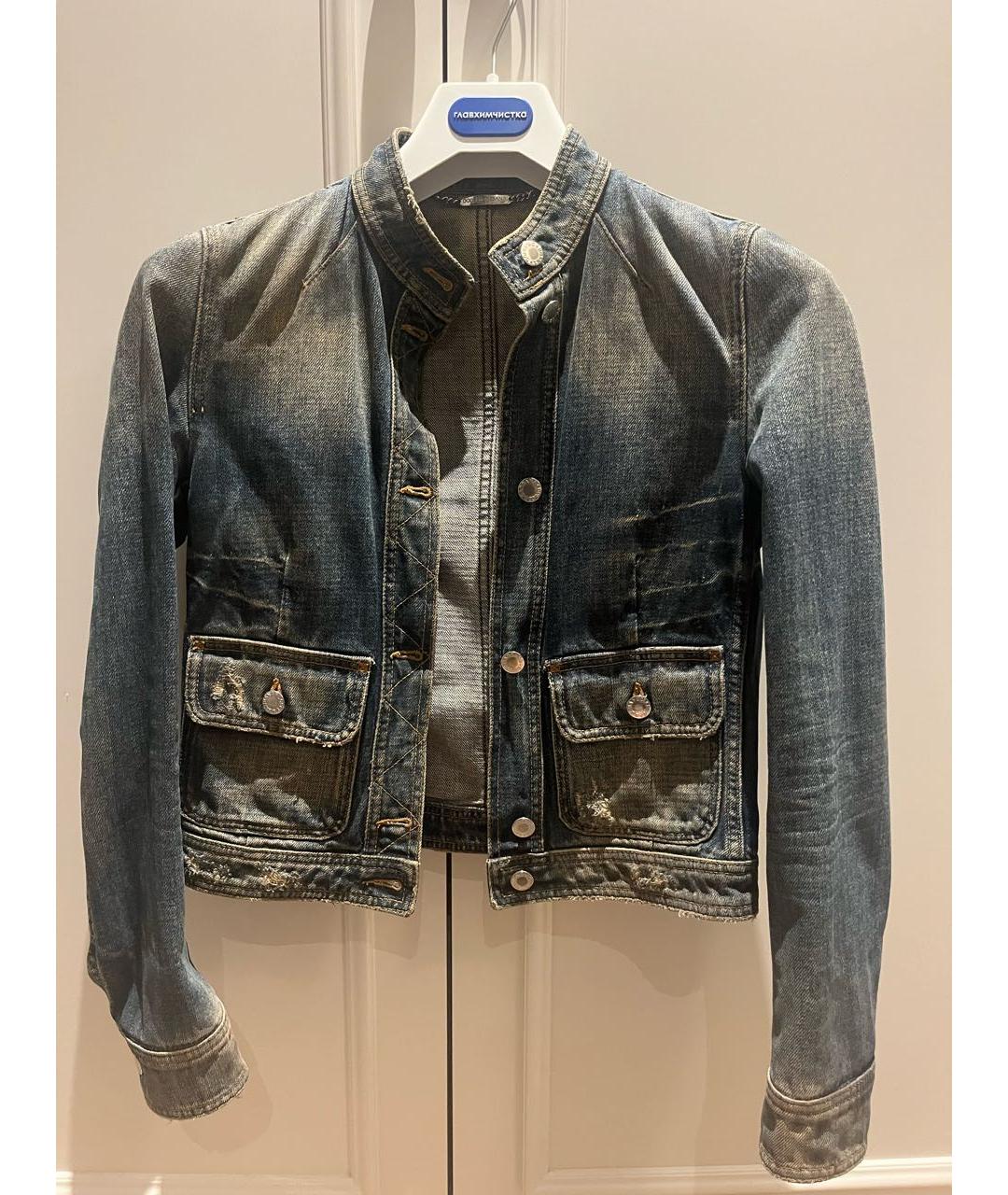 DOLCE&GABBANA Синяя деним куртка, фото 8