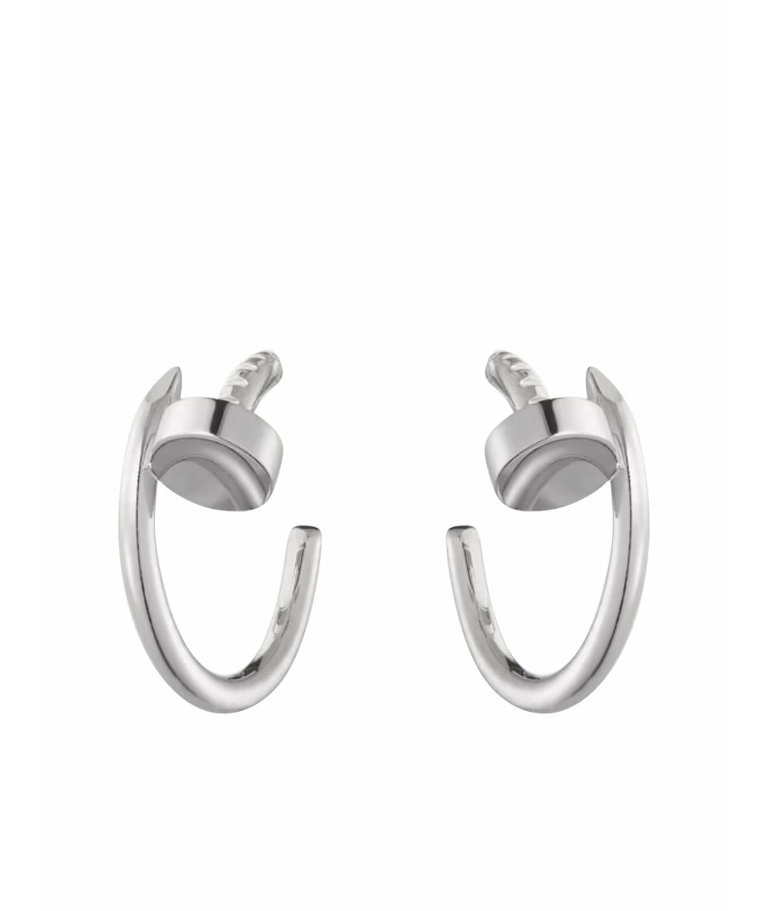 CARTIER Серебряные серьги из белого золота, фото 1