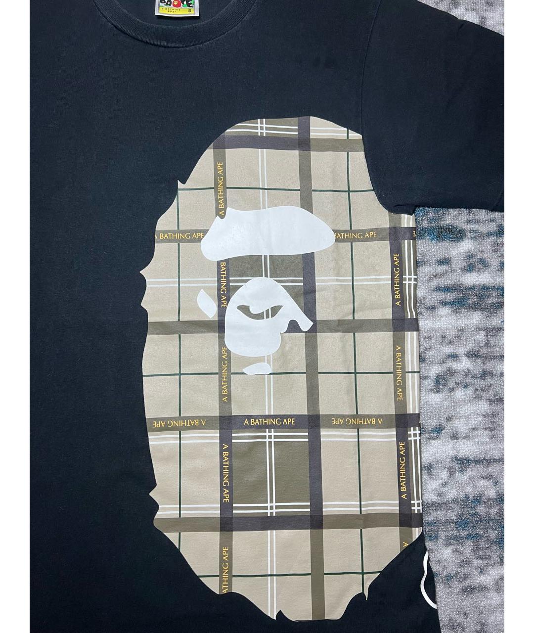 BAPE Черная хлопковая футболка, фото 5
