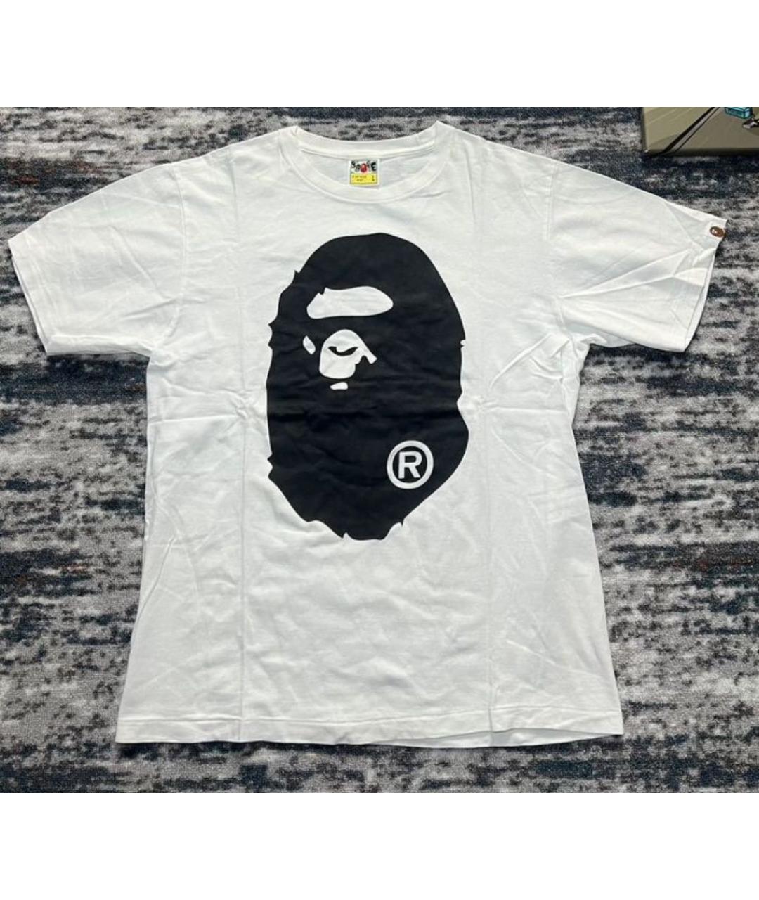 BAPE Белая хлопковая футболка, фото 7