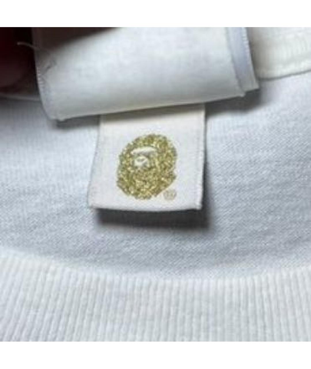 BAPE Белая хлопковая футболка, фото 5