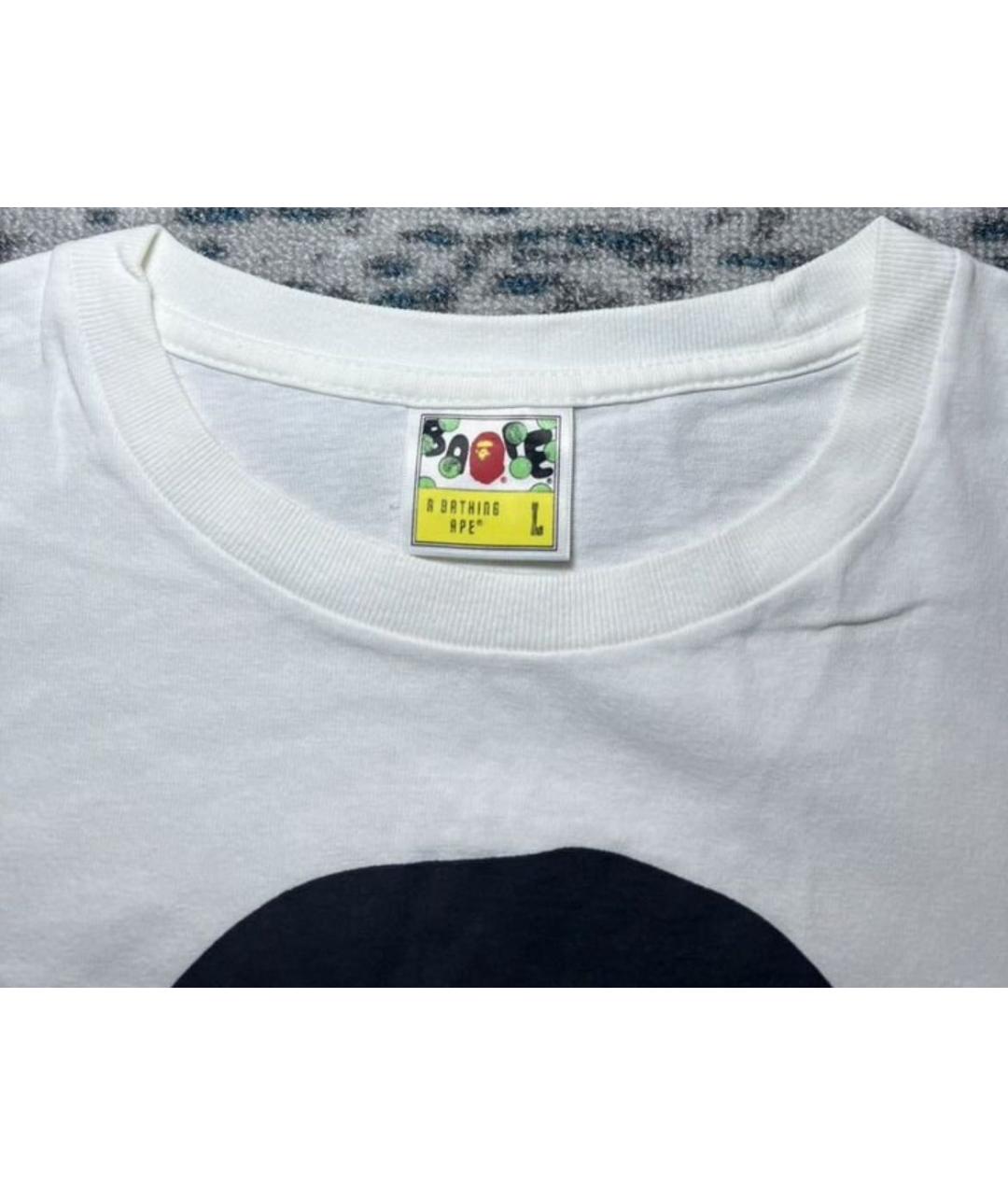 BAPE Белая хлопковая футболка, фото 3