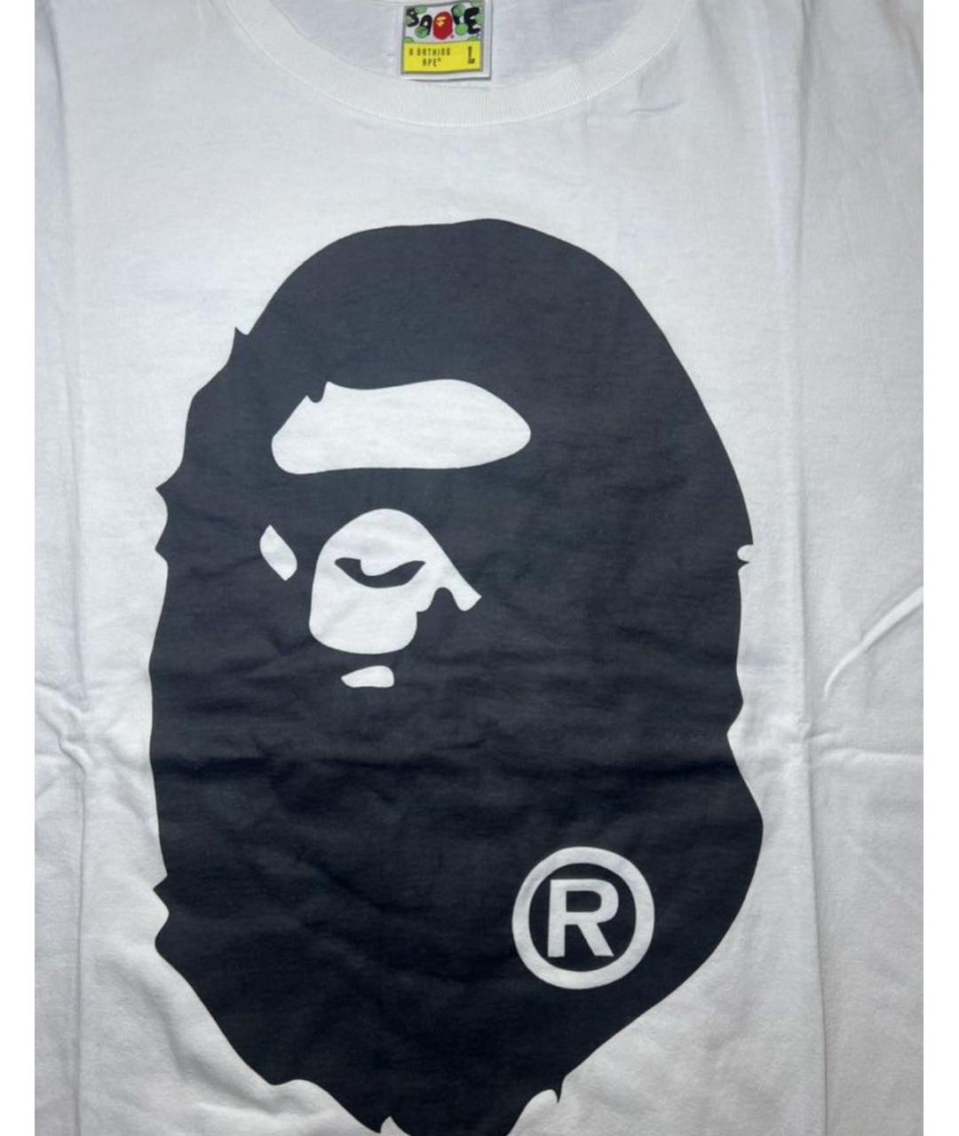 BAPE Белая хлопковая футболка, фото 4
