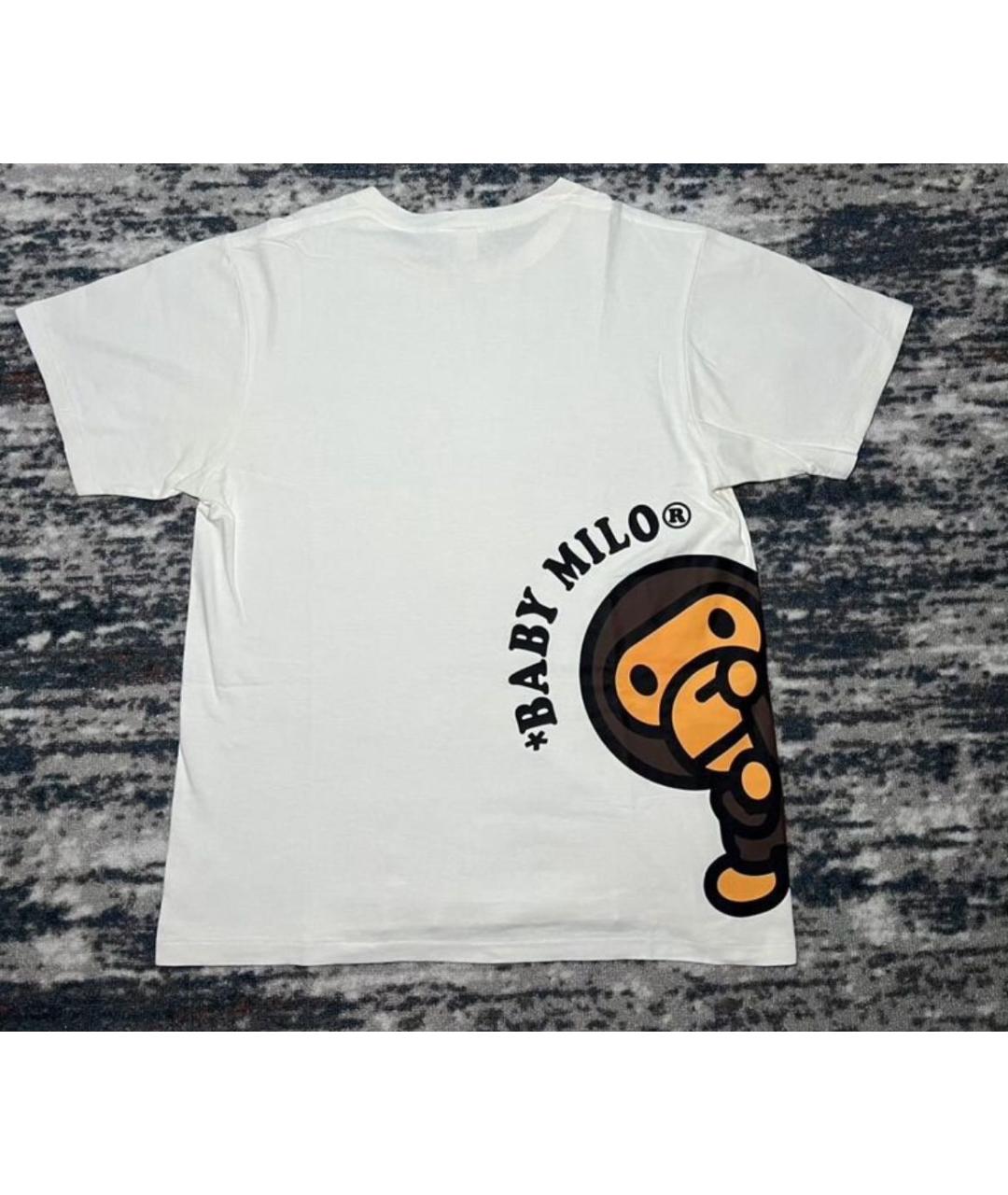 BAPE Белая хлопковая футболка, фото 2