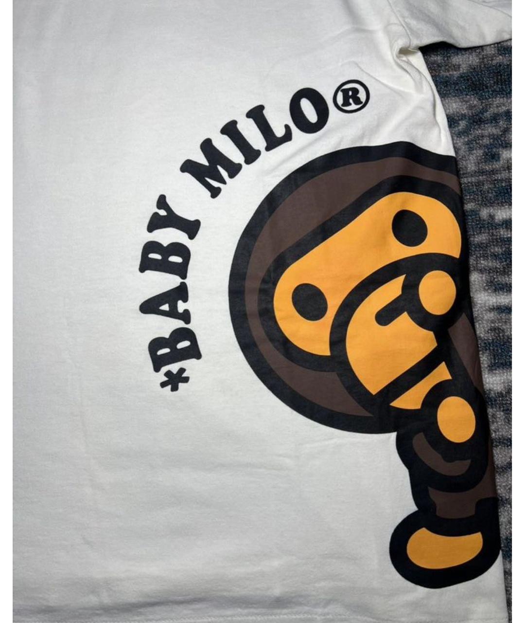 BAPE Белая хлопковая футболка, фото 4
