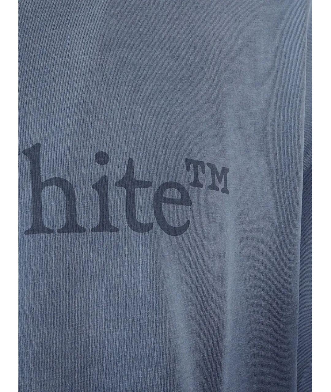 OFF-WHITE Синяя хлопковая футболка, фото 3