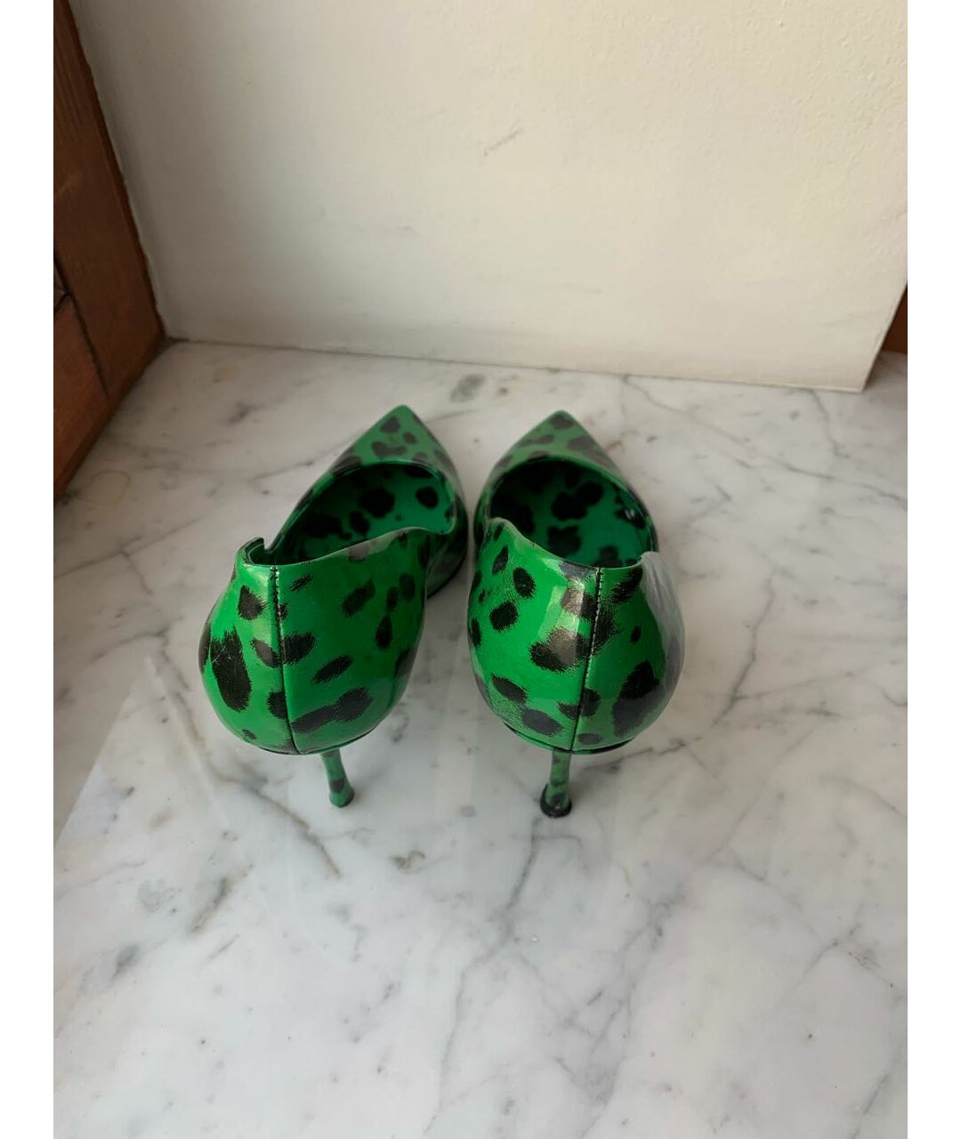 DOLCE&GABBANA Зеленые туфли из лакированной кожи, фото 3