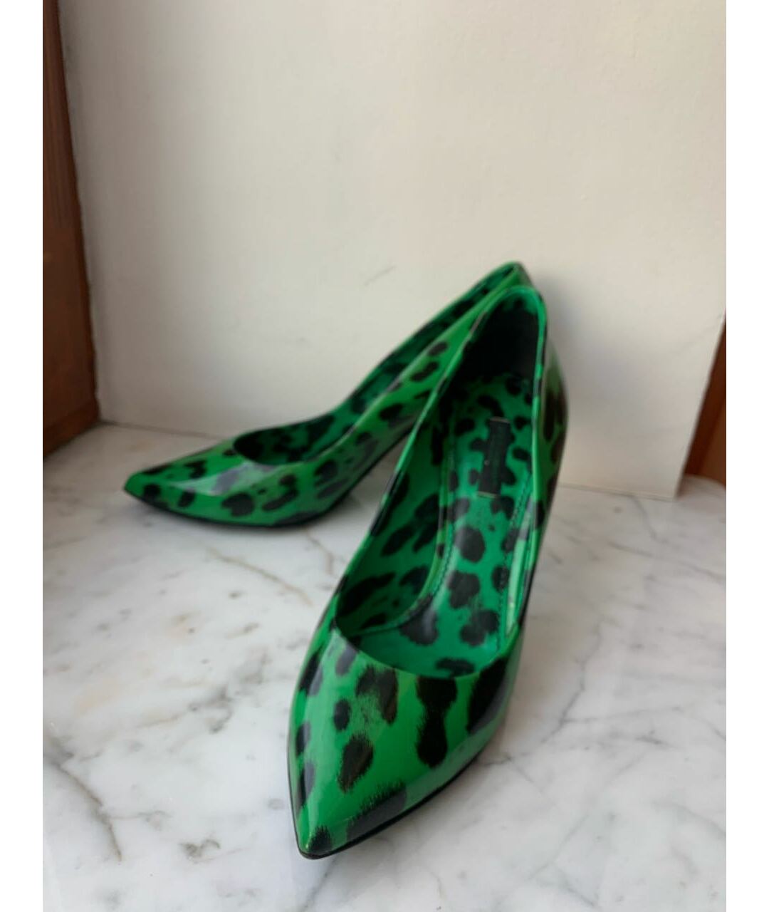 DOLCE&GABBANA Зеленые туфли из лакированной кожи, фото 6