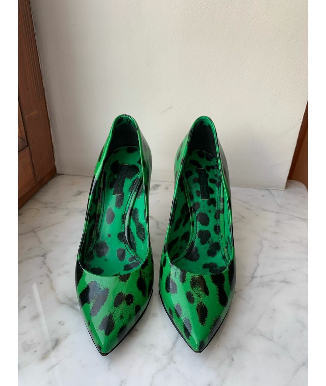 DOLCE&GABBANA Зеленые туфли из лакированной кожи, фото 2